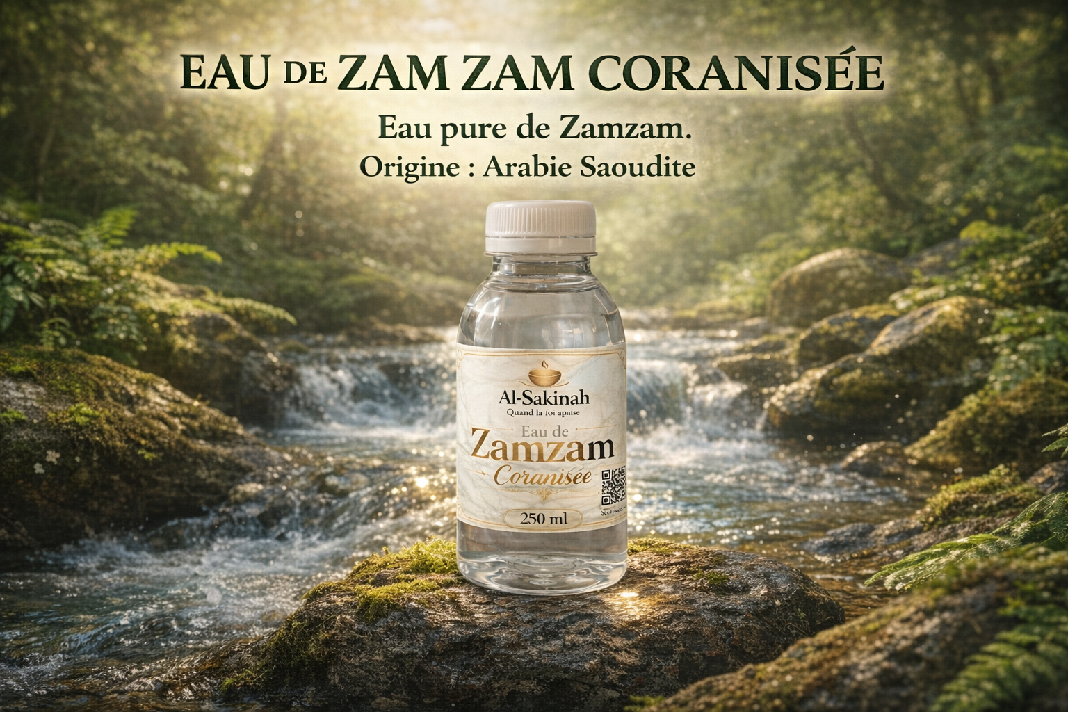 💦 Eau de zamzam coranisée 250 ml x 4