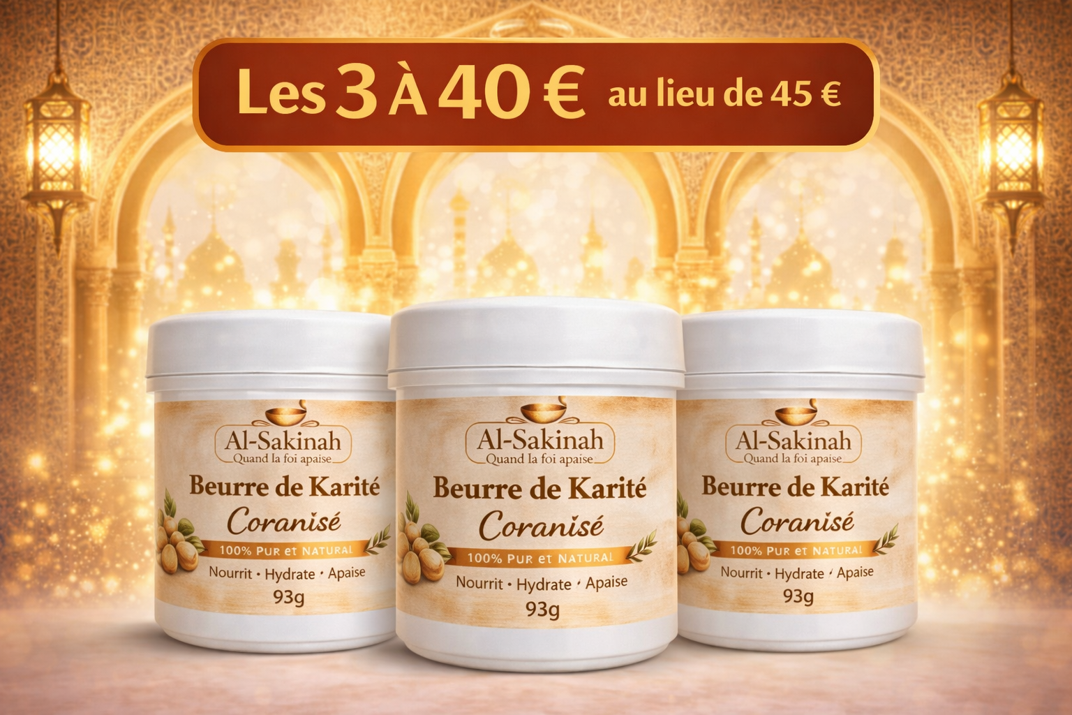 Offre pack karite coranisée
