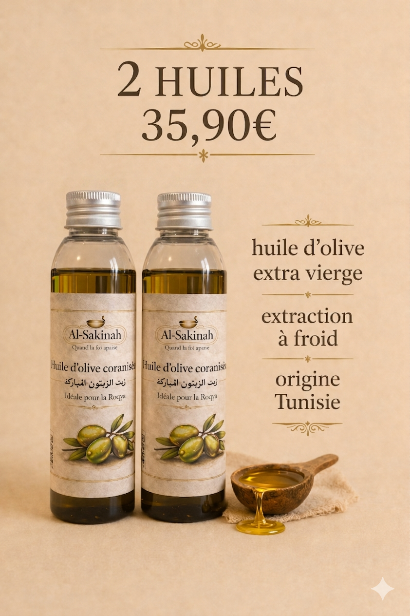Pack 2 huiles d'olive coranisée